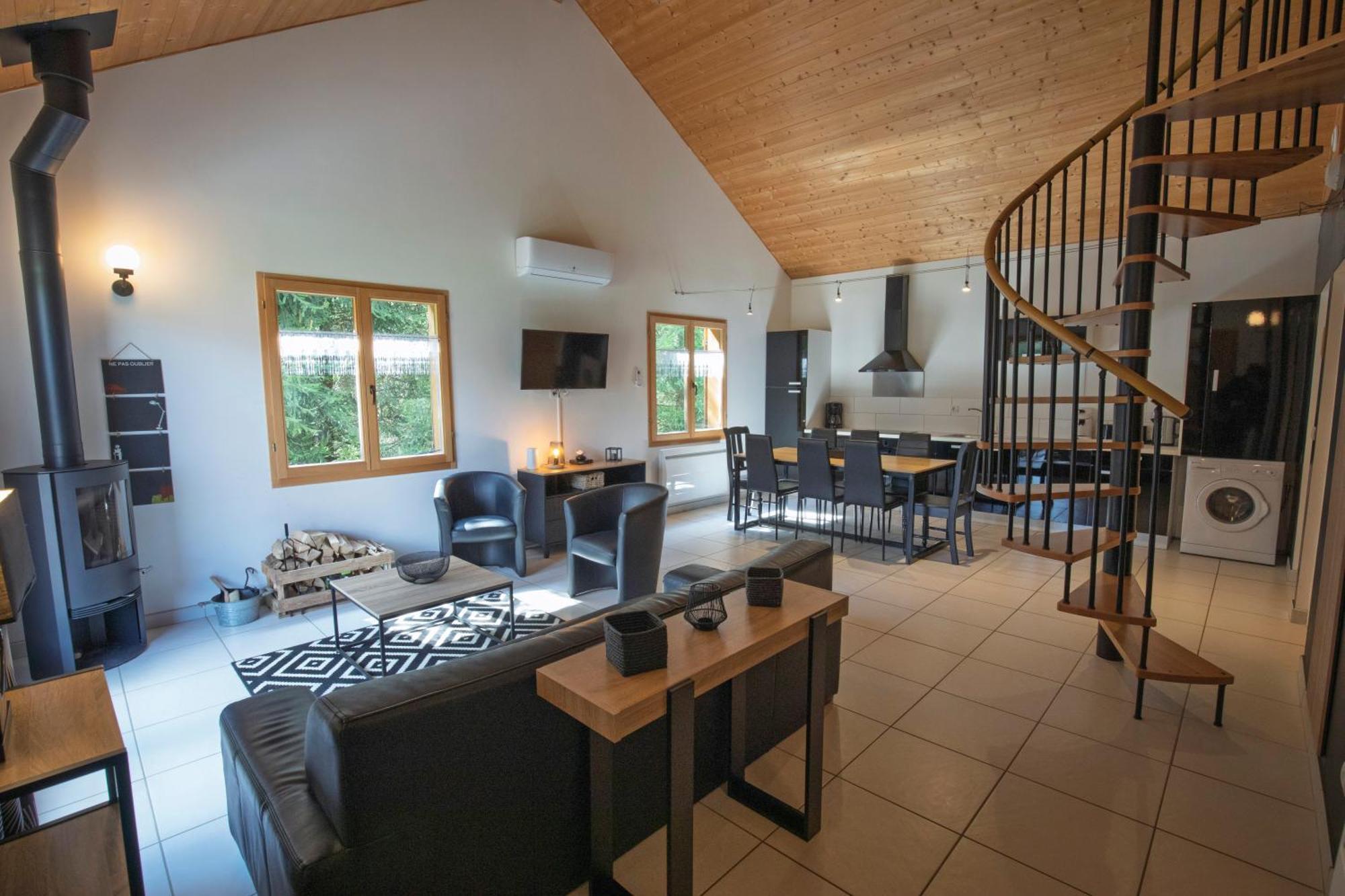 Chalet De Charme Le Contemporain Ney Exterior photo